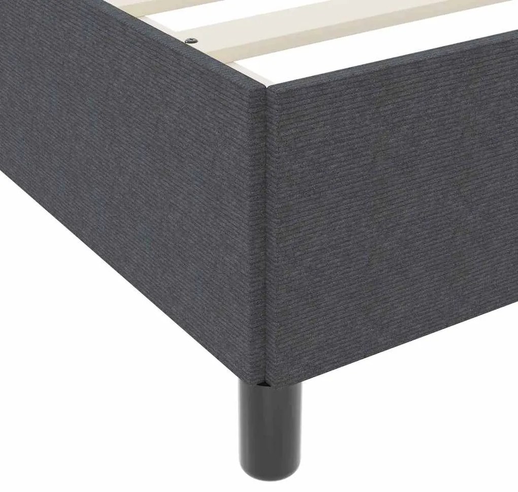 vidaXL Σκελετός Κρεβατιού Σκούρο γκρι 80 x 200 cm Βελούδο