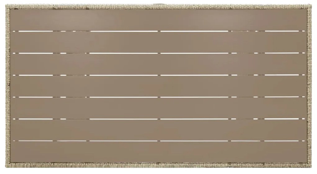 vidaXL Τραπέζι Κήπου Γκρι 120 x 70 x 66 εκ. από Συνθετικό Ρατάν