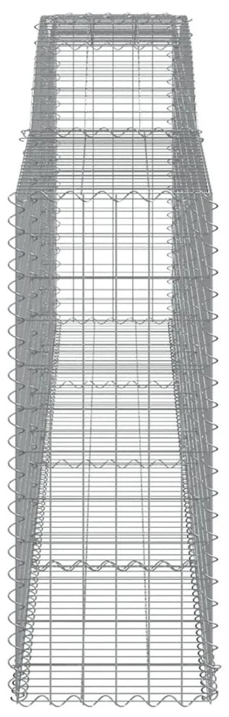 vidaXL Συρματοκιβώτιο Τοξωτό 400x50x120/140εκ. από Γαλβανισμένο Χάλυβα