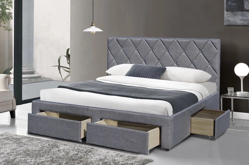 BETINIA bed with drawers DIOMMI V-CH-BETINA-LOZ