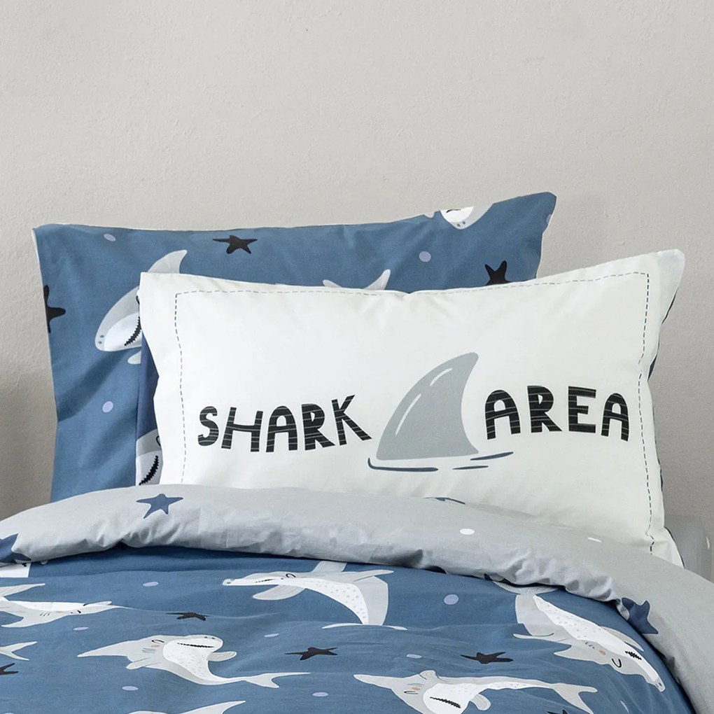 Ζεύγος Μαξιλαροθήκες (52x72) Nima Shark Area