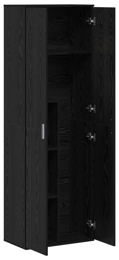 vidaXL Ντουλάπι Μαύρου Δρύος 60x35x180 cm Επεξεργασμένο Ξύλο