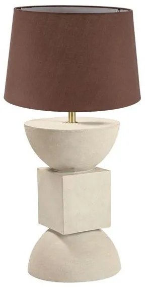 Arlight Επιτραπέζιο Φωτιστικό - Πορτατίφ TLI 6342 40BW Από Μάνγκο 1xΕ27 Κρεμ-Καφέ 02010044