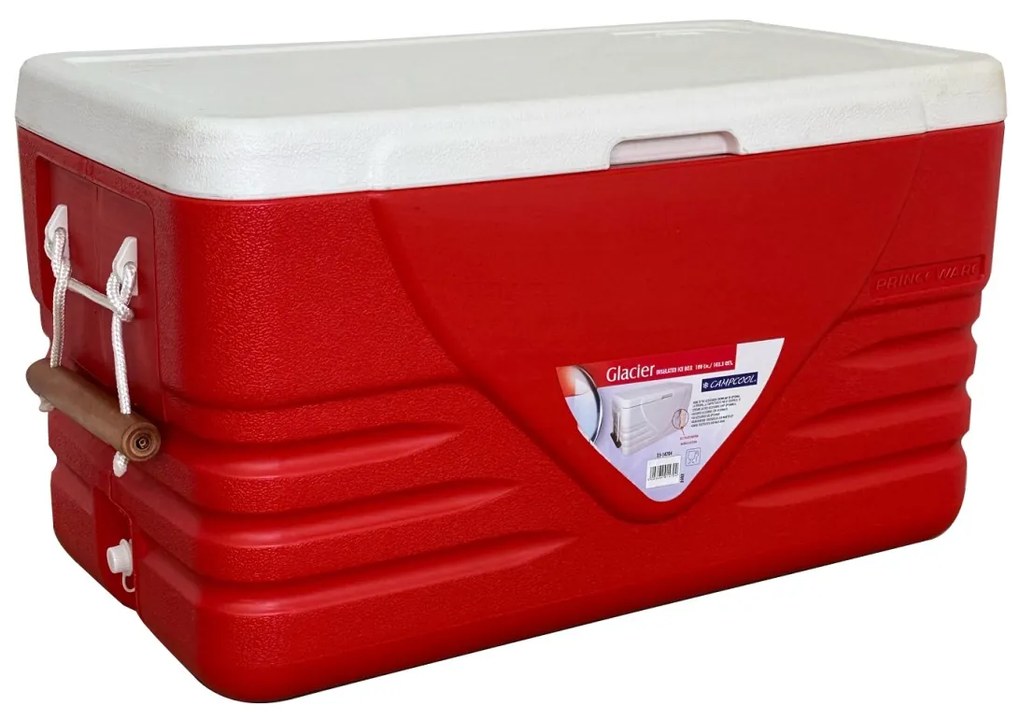 CAMPCOOL ΨΥΓΕΙΟ ΦΟΡΗΤΟ 100 Lt. ΜΕ ΧΕΙΡΟΛΑΒΕΣ ΞΥΛΙΝΕΣ velco-22-14704
