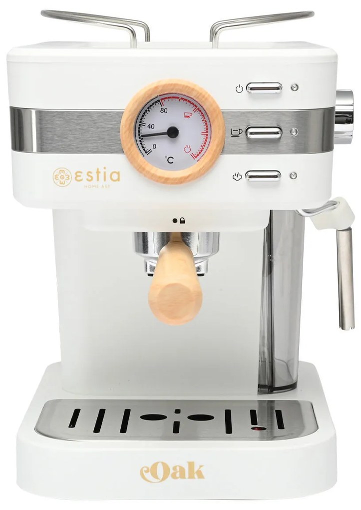 ESTIA ΜΗΧΑΝΗ ESPRESSO OAK 950w 15 bar 1.2lt ΛΕΥΚΗ