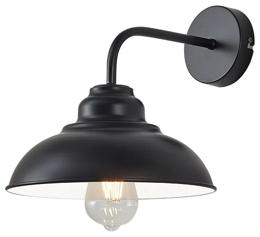 Φωτιστικό Επίτοιχο Braytron BV05-00025 Μαύρο Ματ (Black Mat)
