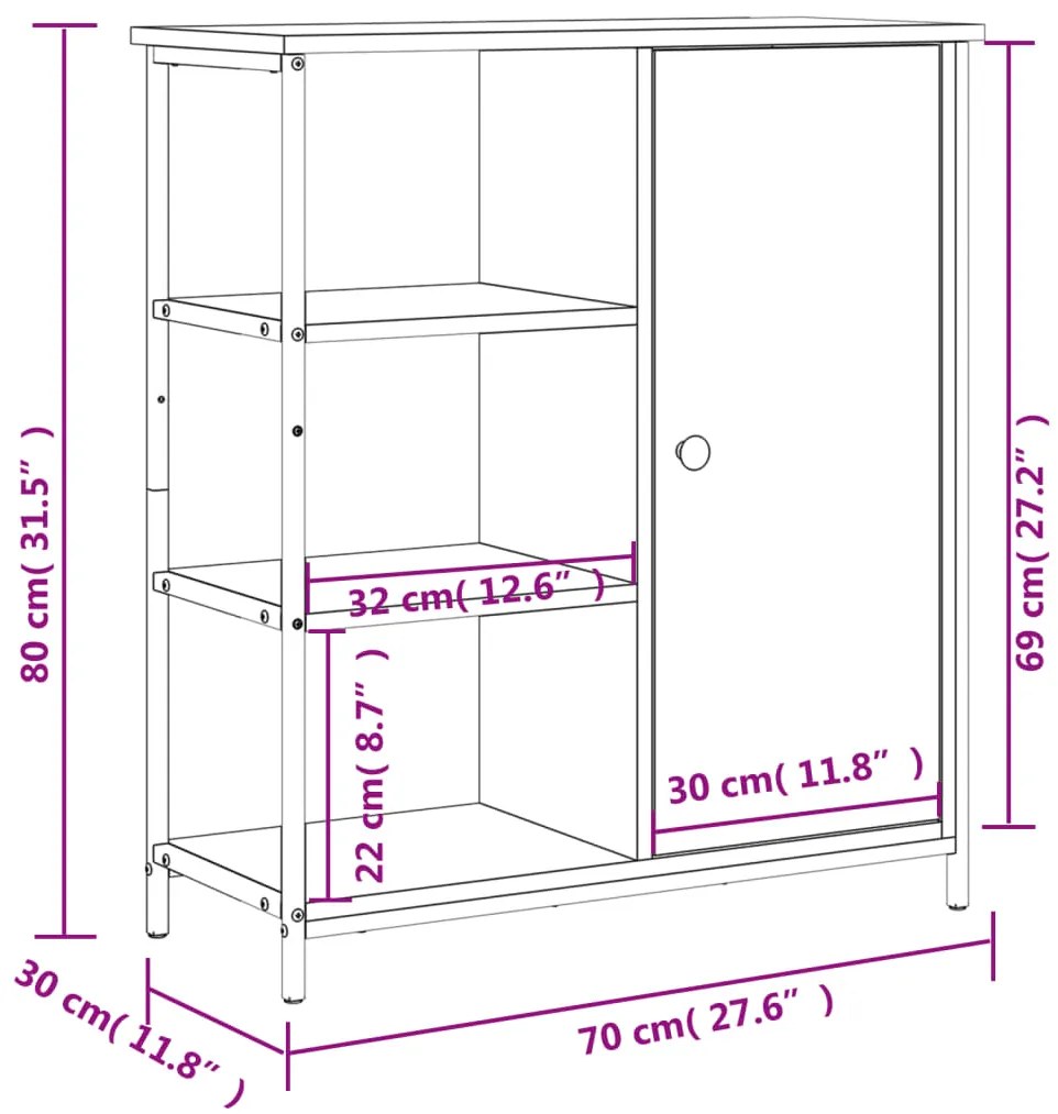 ΝΤΟΥΛΑΠΙ ΜΑΥΡΟ 70 X 30 X 80 ΕΚ. ΑΠΟ ΕΠΕΞΕΡΓΑΣΜΕΝΟ ΞΥΛΟ 835489