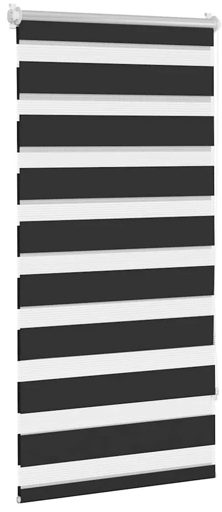vidaXL Σύστημα Σκίασης Ρόλερ Zebra Μαύρο 80 x 150 εκ.