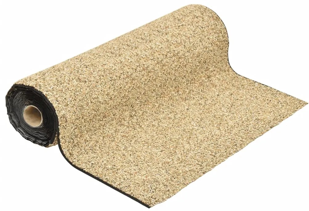 vidaXL Μεμβράνη Λίμνης με Όψη Πέτρας Χρώμα Άμμου 300 x 100 εκ.