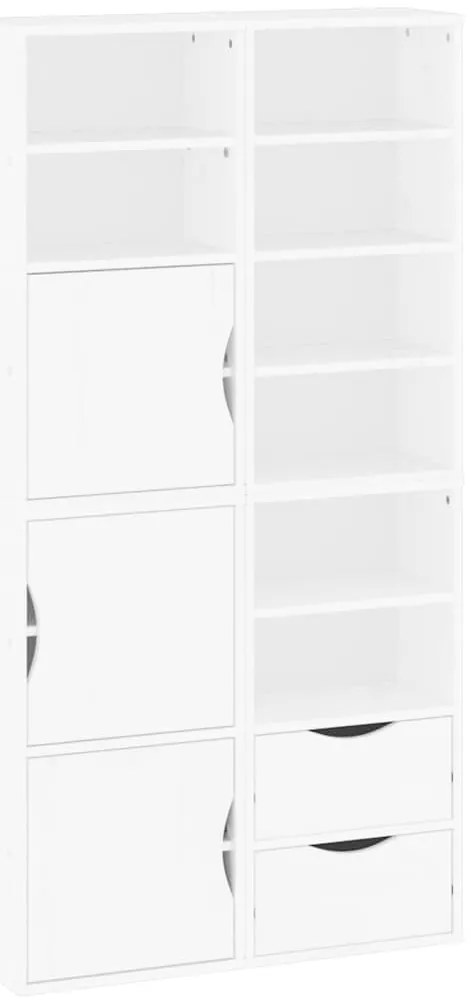 vidaXL Πλαϊνά ντουλάπια 4 τεμ. ODDA 40x24x79 εκ. από Μασίφ Ξύλο Πεύκου