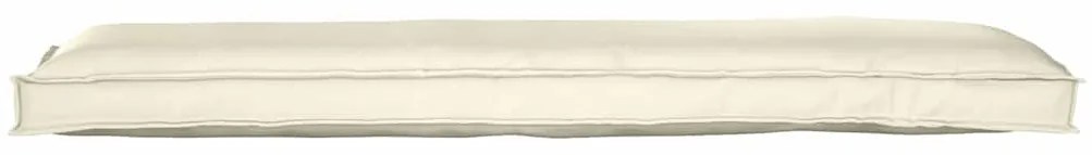 vidaXL Μαξιλάρι για Παγκάκι σε Κρεμ 150 x 40 x 8 εκ. Ύφασμα Oxford