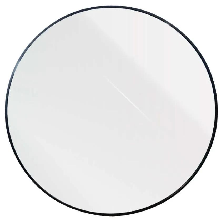 Καθρέπτης Τοίχου Roundy 11-0480 Φ80cm Black Αλουμίνιο