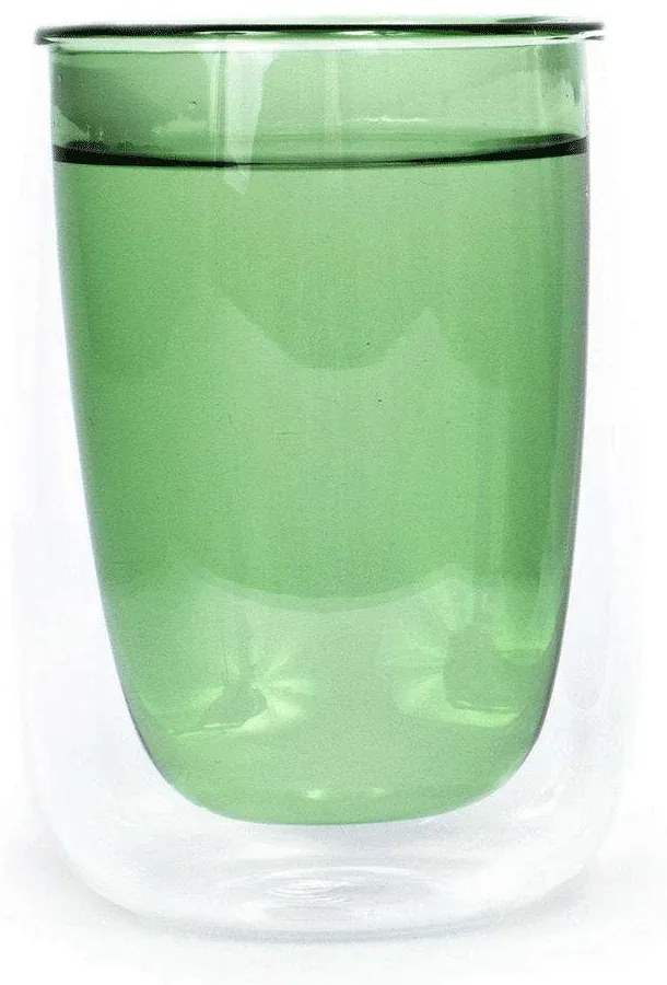 Ποτήρι Τσαγιού Doppler (Σετ 4Τμχ) SET-4-D200-G 240ml Clear-Green Fundamental Glass