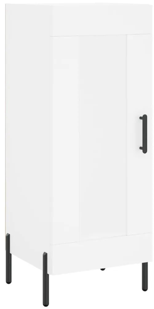 vidaXL Ντουλάπι Λευκό 34,5 x 34 x 180 εκ. από Επεξεργασμένο Ξύλο