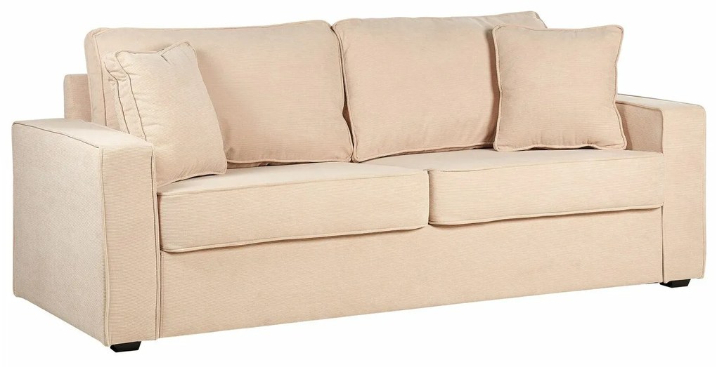 Καναπές Berwyn 739, Beige, 204x78x82cm, Πόδια: Ξύλο,Ευκάλυπτος