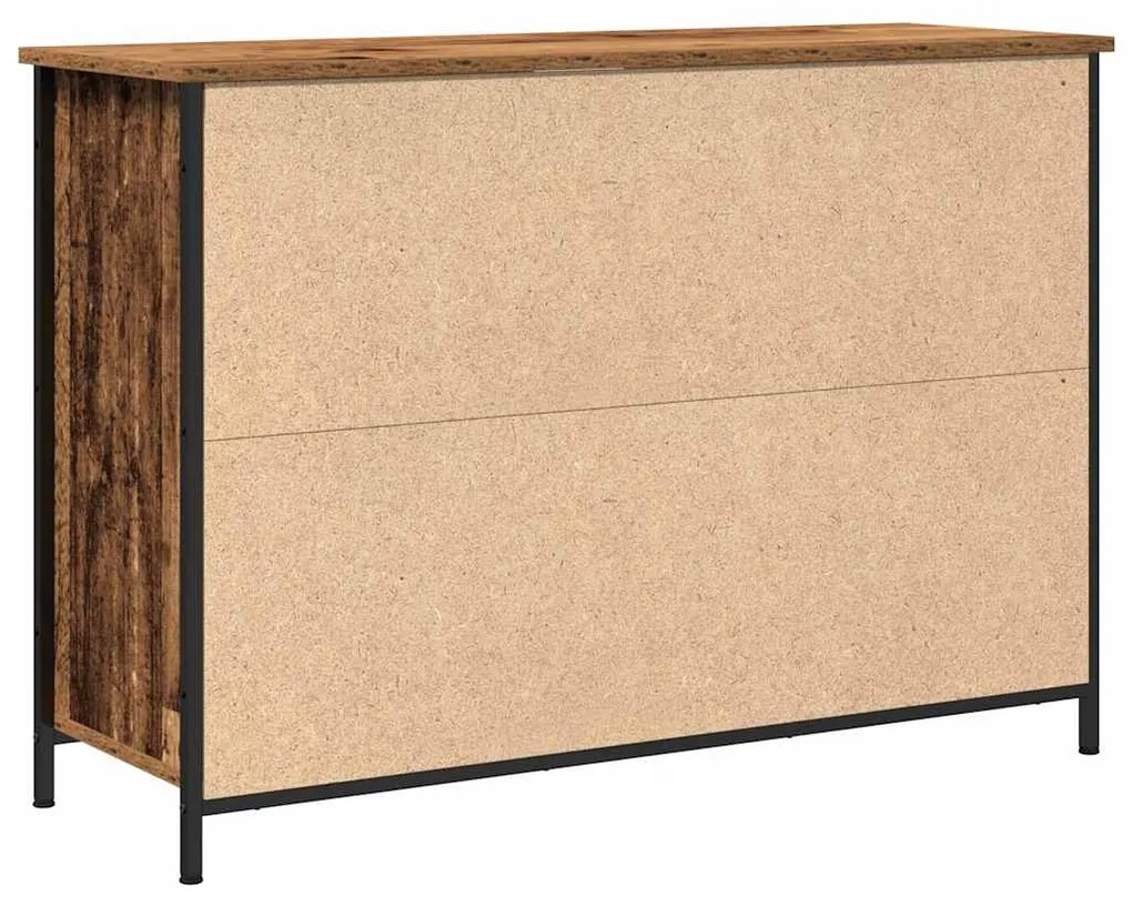 vidaXL Πλαϊνό γραφείο Παλιό ξύλο 100 x 35 x 70 εκ.