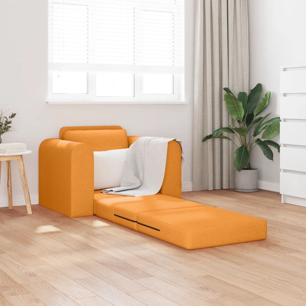 vidaXL Καναπές-Κρεβάτι 2 σε 1 Σκούρο Κίτρινο 98x71x83 εκ. Ύφασμα