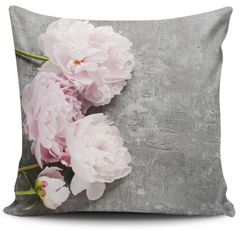 Μαξιλάρι Διακοσμητικό (Με Γέμιση) NKRLNT235 Grey-Pink Aberto Design 43X43 Cotton-Polyester