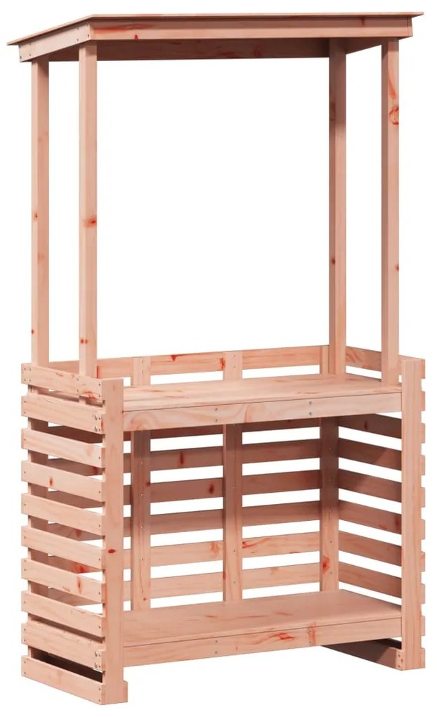 vidaXL Τραπέζι Μπαρ Κήπου με Οροφή 112,5x57x195,5 εκ. Μασίφ Πεύκο