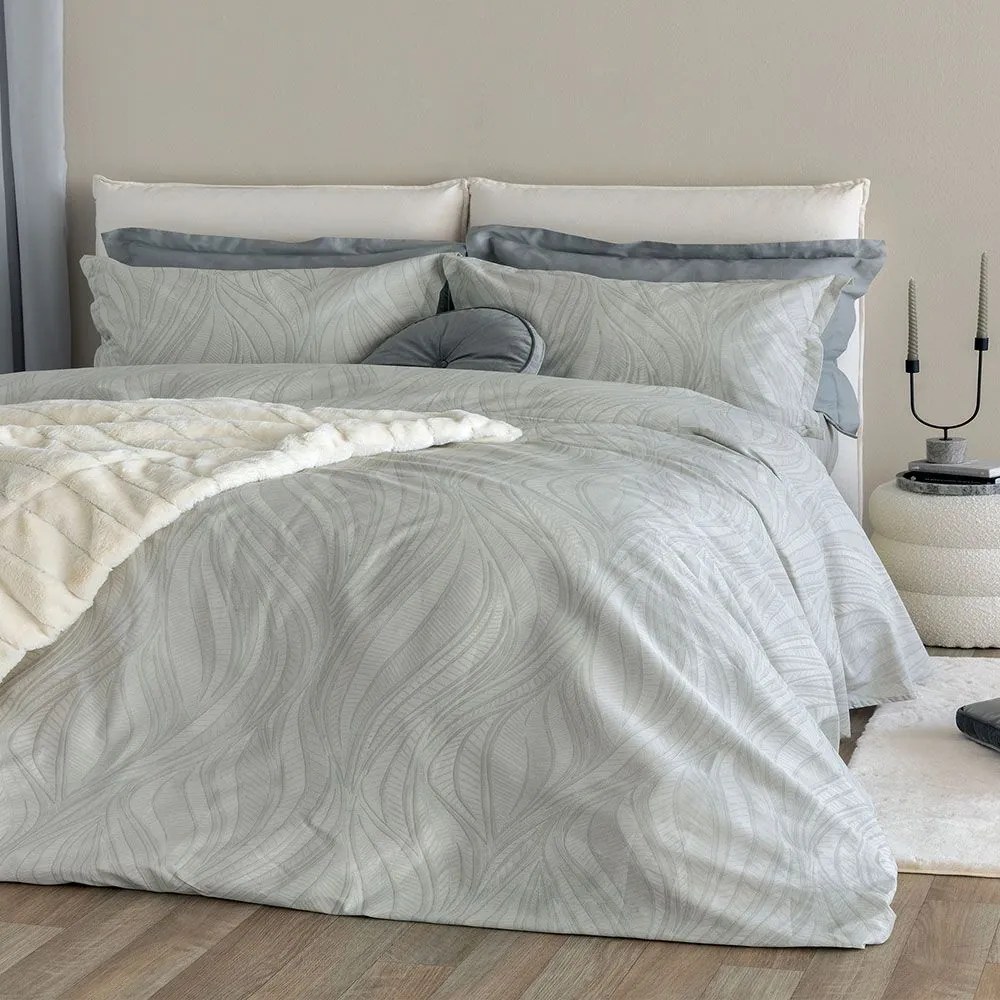 Μαξιλαροθήκες IS809 (Σετ 2τμχ) Oxford Green-Grey Palamaiki 52X75 100% Βαμβακοσατέν