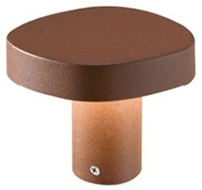 Φωτιστικό Δαπέδου Χωνευτό Ciottolo LD0483R3 12,4x13,3x10cm Led 7W 3000K IP54 Corten Zafferano