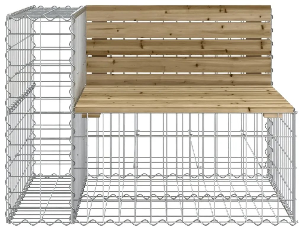 vidaXL Παγκάκι Κήπου Συρματοκιβώτιο 92x71x65,5 εκ. Εμποτ. Ξύλο Πεύκου