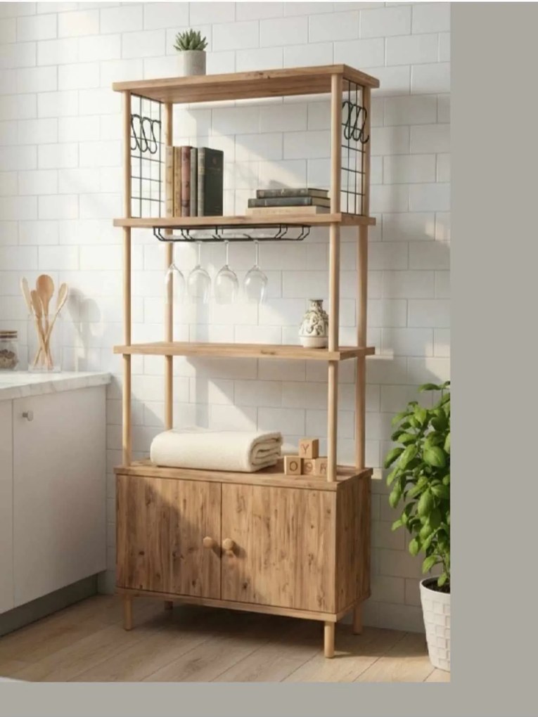 Ντουλάπι Κουζίνας Πεύκο MEGRE 60x30x140