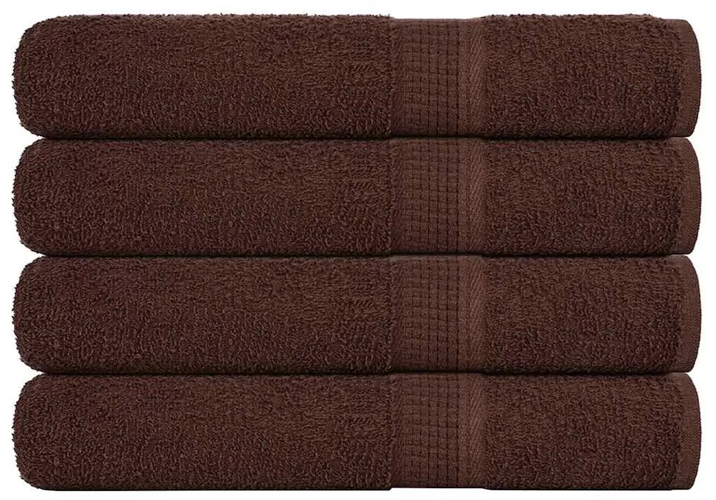 Πετσέτες Σάουνας 4 τεμ. FROGN Καφέ 80x200 εκ. 100% Βαμβάκι
