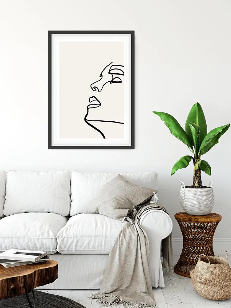 Πόστερ &amp;  Κάδρο Line Art Portrait PST134 40x50cm  Εκτύπωση Πόστερ (χωρίς κάδρο)
