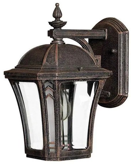 Φανάρι  Απλίκα Φωτιστικό Τοίχου 1xE27  Μόκα  IP44 Wabash HK-WABASH2-S Elstead Lighting HK-WABASH2-S Μπρονζέ