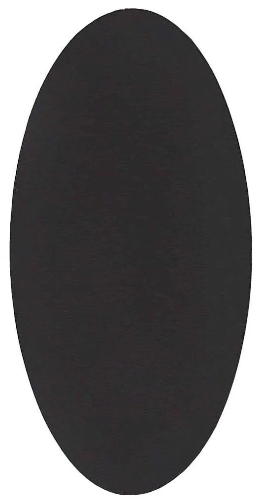 vidaXL Χαλί Μαύρο 100 x 200 cm Πολυεστέρας