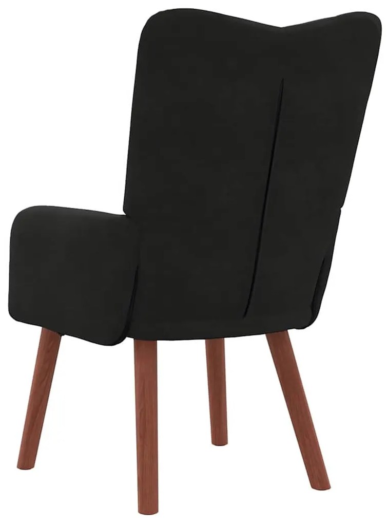 vidaXL Χαλαρωτική Πολυθρόνα Μαύρο 63 x 67 x 94 εκ. Βελούδο