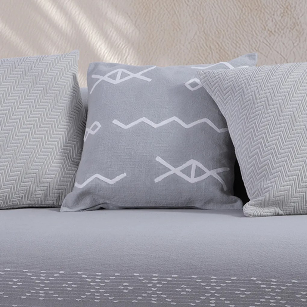 Διακοσμητικό Μαξιλάρι (45x45) Nef-Nef Homeware Create Grey