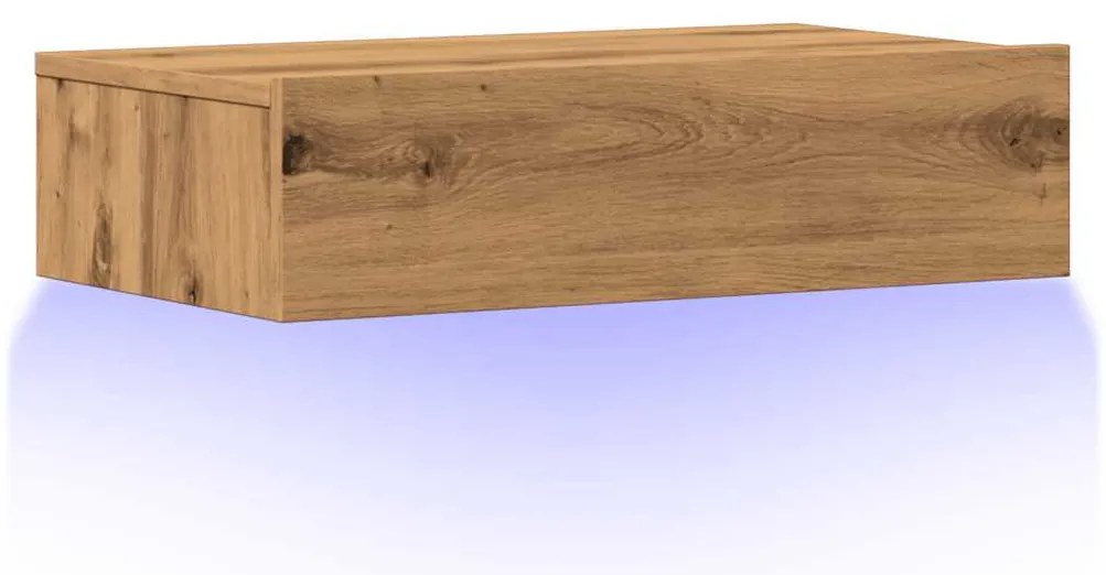 ντουλάπι τηλεόρασης με φώτα LED Artisan Oak 60x35x15,5 cm - Καφέ