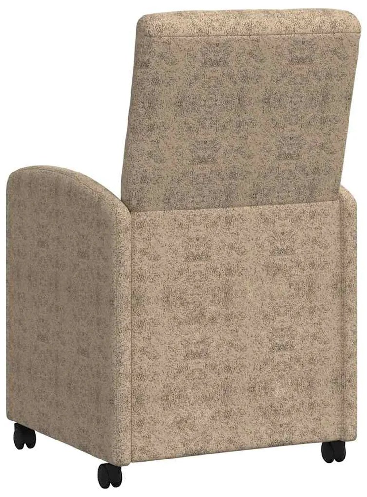 vidaXL Καρέκλες Φαγητού με Ρόδες 2 pcs Ανοιχτό γκρι 58 x 67 x 97 εκ