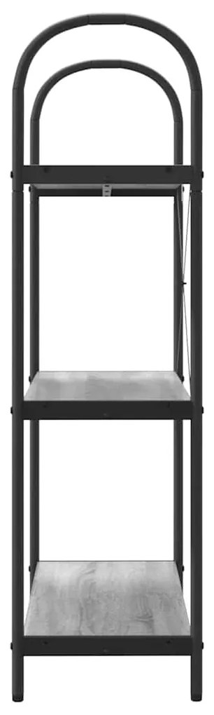 vidaXL Ράφι Βιβλίων Γκρι sonoma 80 x 30 x 109 εκ Επεξεργασμένο ξύλο