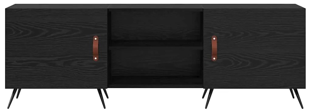 vidaXL Ντουλάπι TV Μαύρη δρυς 150 x 30 x 50 cm Επεξεργασμένο ξύλο
