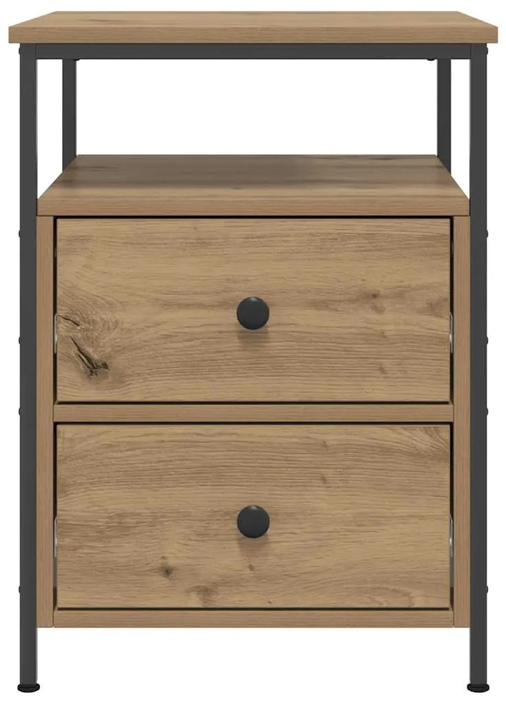 vidaXL Κομοδίνο τεχνίτης Δρυς 44x45x60 εκ. από Επεξεργασμένο Ξύλο