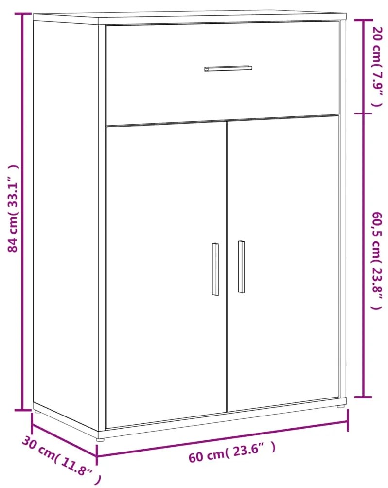 ΒΟΗΘΗΤΙΚΑ ΝΤΟΥΛΑΠΙΑ 2 ΤΕΜ. ΚΑΠΝΙΣΤΗ ΔΡΥΣ 60X30X84ΕΚ. ΕΠΕΞ. ΞΥΛΟ 3276599