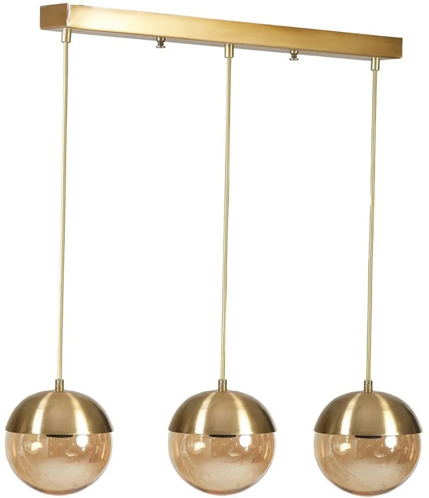 Φωτιστικό Οροφής - Ράγα Kure 941RTN1217 55x15x70cm 3xE27 40W Gold Opviq