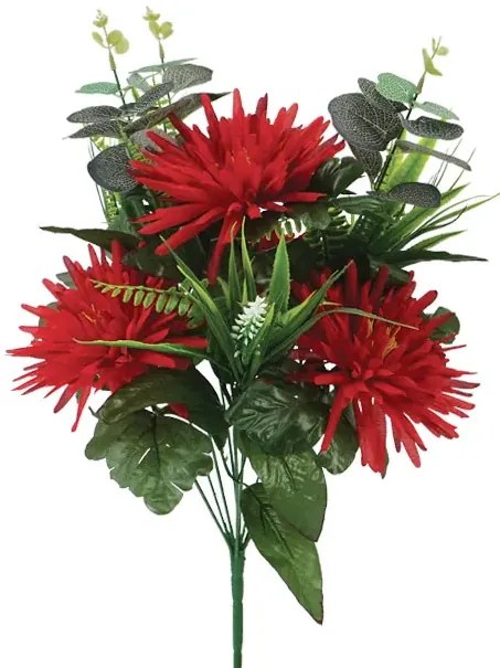 MarHome ΚΟΚΚΙΝΟ ΜΠΟΥΚΕΤΟ ΧΡΥΣΑΝΘΕΜΟ Χ10 Υ54cm 12/48KIB  00-16215-3