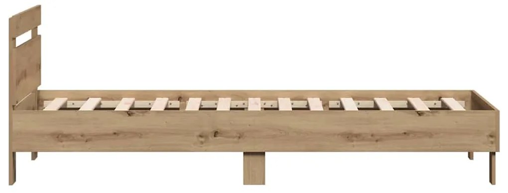 vidaXL Σκελετός Κρεβατιού με κεφαλάρι Artisan Oak 203 x 95 x 70 εκ