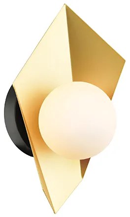 Φωτιστικό Επίτοιχο Aca HL42591W28BG POLYGON Χρυσό Χρώμα (Gold Coloured)