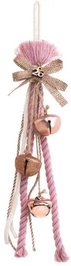 Beauty Home ΚΡΕΜΑΣΤΟ 3 ROSE GOLD ΚΟΥΔΟΥΝΑΚΙΑ ΣΑΠΙΟ ΜΗΛΟ
