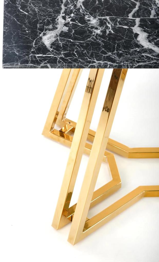 KONAMI table, color: top - black marble, legs - gold DIOMMI V-CH-KONAMI-ST