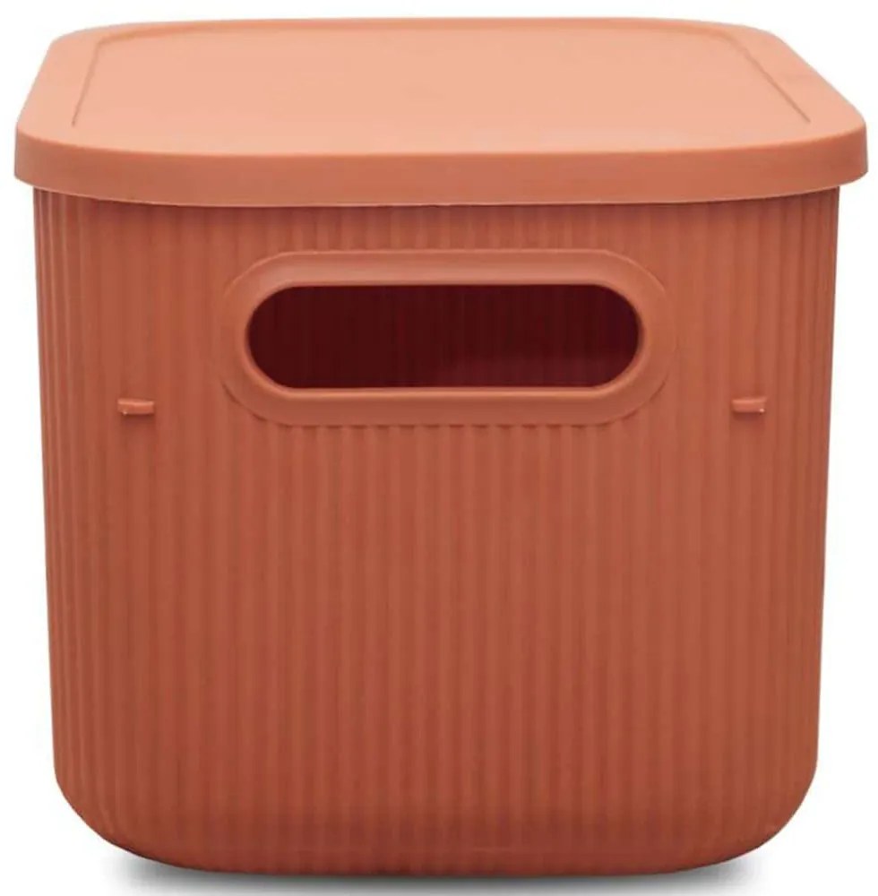 Δοχείο Αποθήκευσης 968HBR1244 18x25x16cm 6,2lt Terracotta Aberto Design Πλαστικό