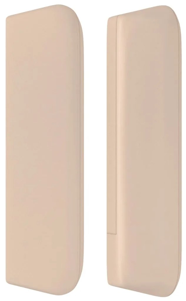 vidaXL Κεφαλάρι με Πτερύγια Καπουτσίνο 147x16x78/88εκ. Συνθετικό Δέρμα