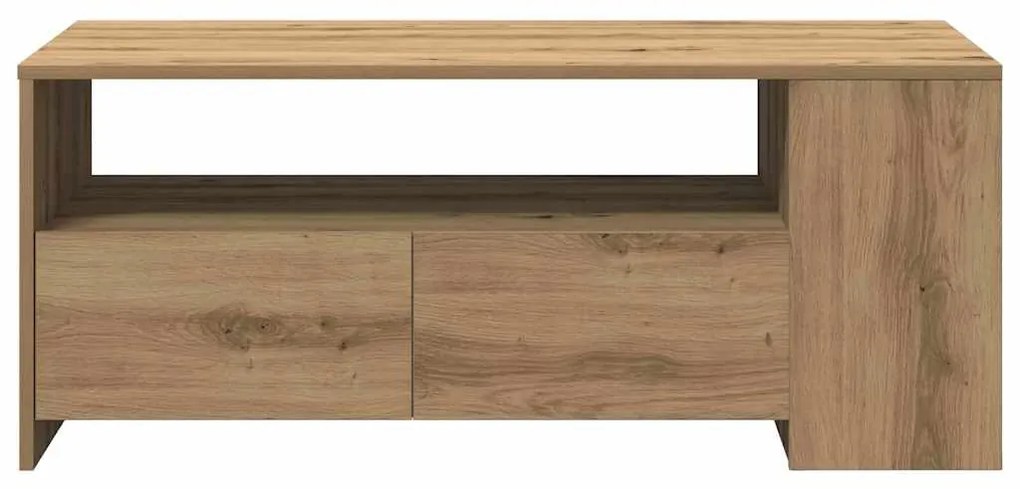 vidaXL Τραπεζάκι σαλονιού με συρτάρι Artisan Oak 102 x 55 x 43,5 εκ.