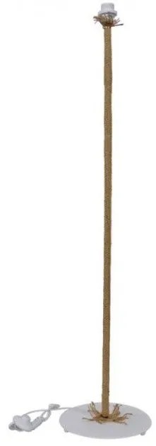 Σώμα Επιδαπέδιου Φωτιστικού FLB-03 120cm Σχοινί Ε27 Heronia 09-0059 Λευκό