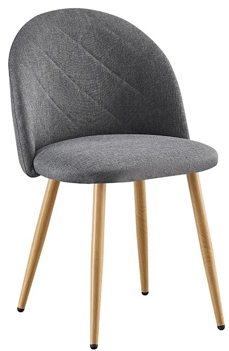 ZITA PLUS RIO ΦΥΣΙΚΟ/ΓΚΡΙ ΥΦΑΣΜΑ(Σ4)ΚΑΡΕΚΛΑ ΜΕΤΑΛΛΙΚΗ 47X53.5X49-80εκ.11.1608